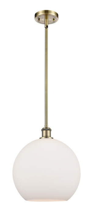 Innovations 516-1S-AB-G121-12 One Light Mini Pendant, Antique Brass