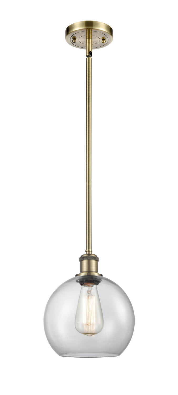 Innovations 516-1S-AB-G122-8 One Light Mini Pendant, Antique Brass