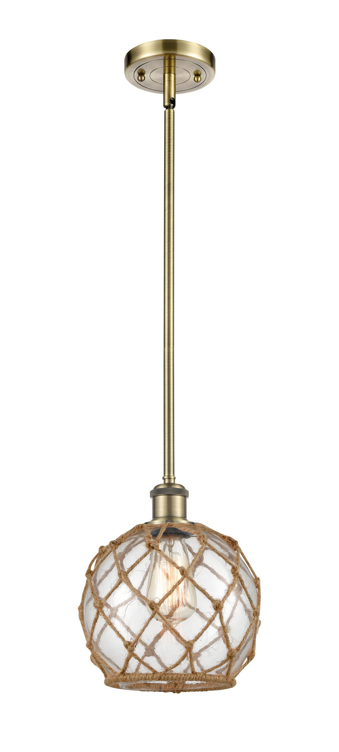 Innovations 516-1S-AB-G122-8RB-LED LED Mini Pendant, Antique Brass