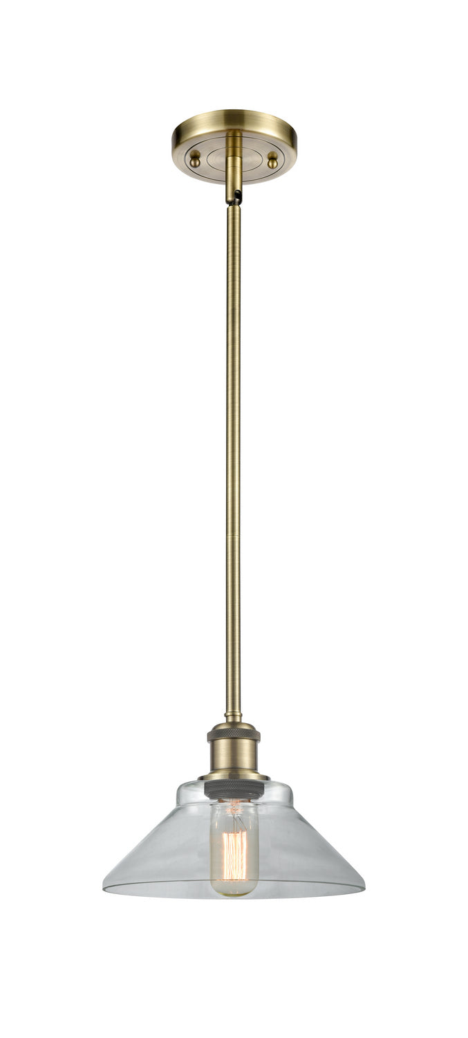 Innovations 516-1S-AB-G132 One Light Mini Pendant, Antique Brass