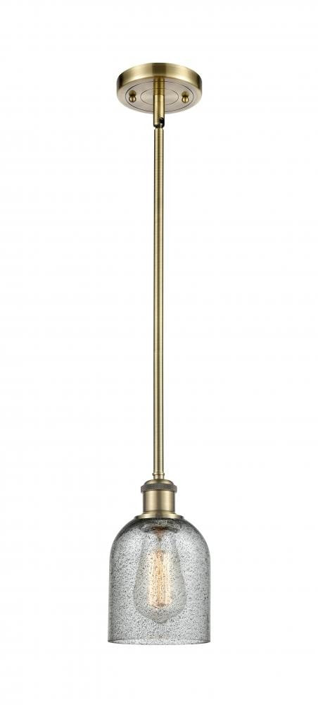 Innovations 516-1S-AB-G257 One Light Mini Pendant, Antique Brass