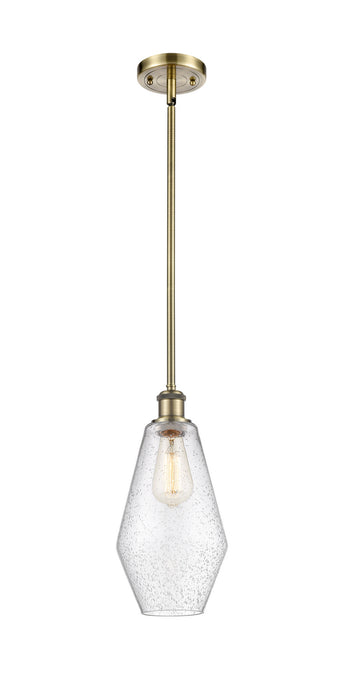 Innovations 516-1S-AB-G654-7 One Light Mini Pendant, Antique Brass