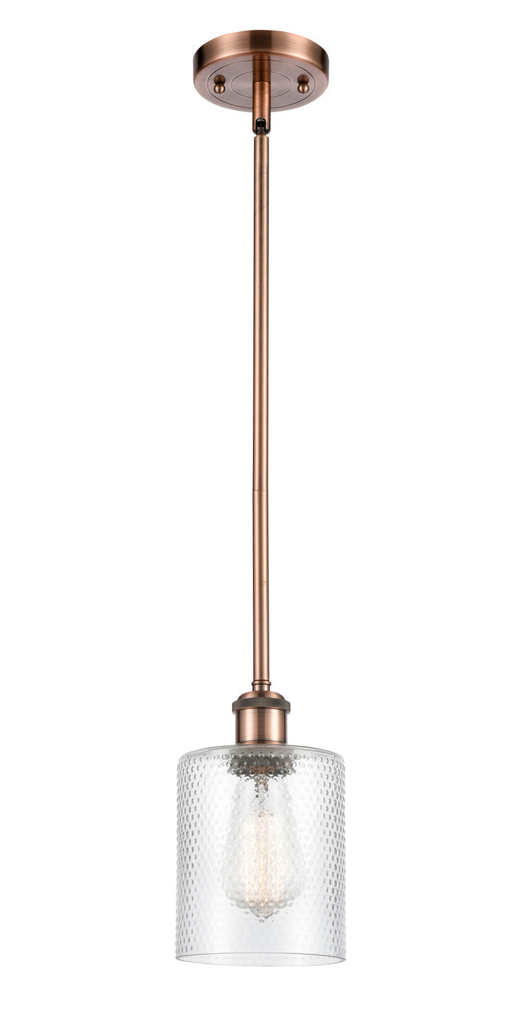 Innovations 516-1S-AC-G112 One Light Mini Pendant, Antique Copper
