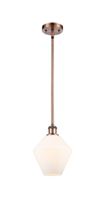 Innovations 516-1S-AC-G651-8-LED LED Mini Pendant, Antique Copper