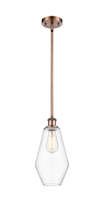 Innovations 516-1S-AC-G652-7 One Light Mini Pendant, Antique Copper