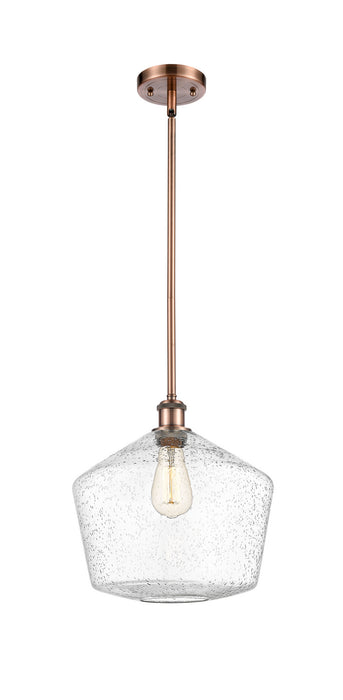 Innovations 516-1S-AC-G654-12 One Light Mini Pendant, Antique Copper