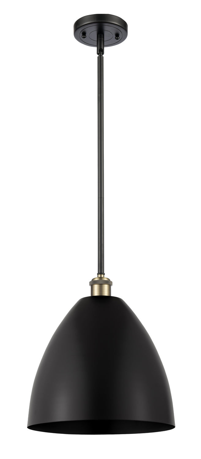 Innovations 516-1S-BAB-MBD-12-BK One Light Pendant, Black Antique Brass