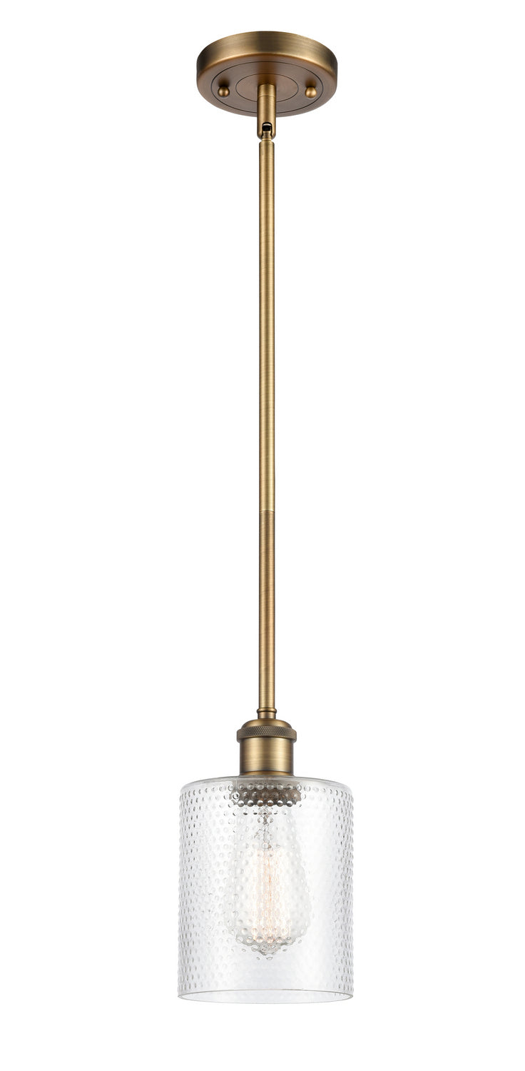 Innovations 516-1S-BB-G112 One Light Mini Pendant, Brushed Brass