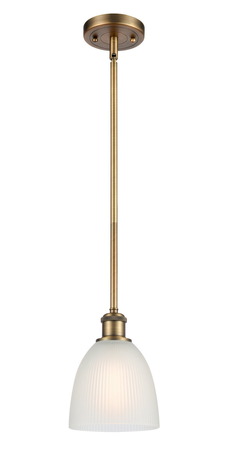 Innovations 516-1S-BB-G381 One Light Mini Pendant, Brushed Brass