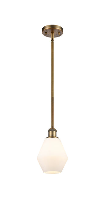 Innovations 516-1S-BB-G651-6 One Light Mini Pendant, Brushed Brass