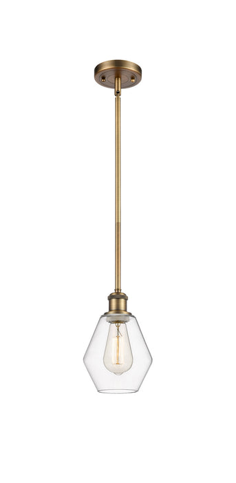 Innovations 516-1S-BB-G652-6 One Light Mini Pendant, Brushed Brass