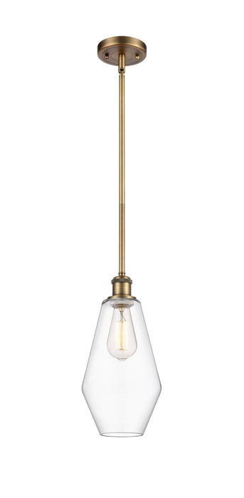 Innovations 516-1S-BB-G652-7 One Light Mini Pendant, Brushed Brass