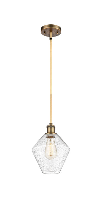 Innovations 516-1S-BB-G654-8 One Light Mini Pendant, Brushed Brass