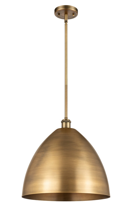 Innovations 516-1S-BB-MBD-16-BB One Light Pendant, Brushed Brass