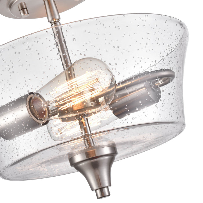 Millennium 2110-BN Two Light Semi-Flush Mount, Brushed Nickel