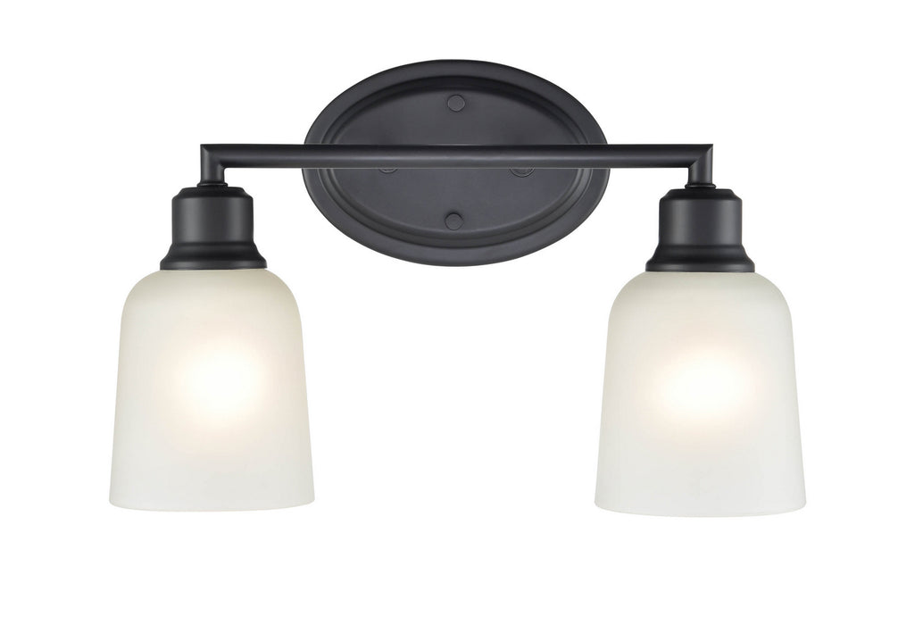 Millennium 2802-MB Two Light Vanity, Matte Black