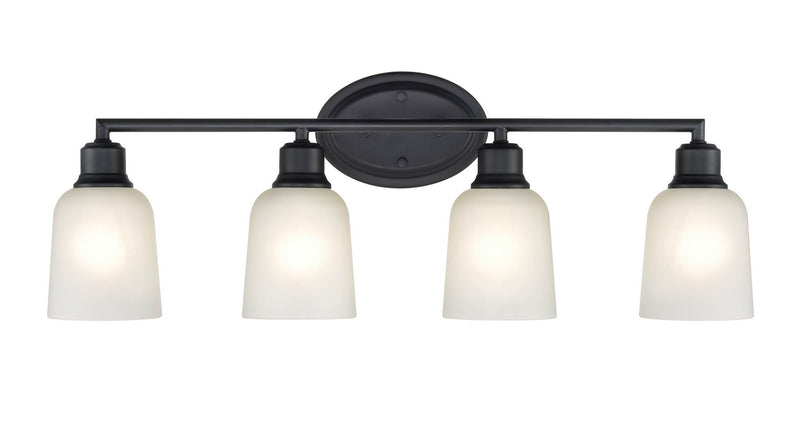 Millennium 2804-MB Four Light Vanity, Matte Black