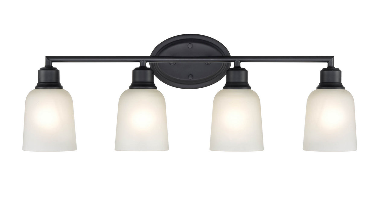 Millennium 2804-MB Four Light Vanity, Matte Black