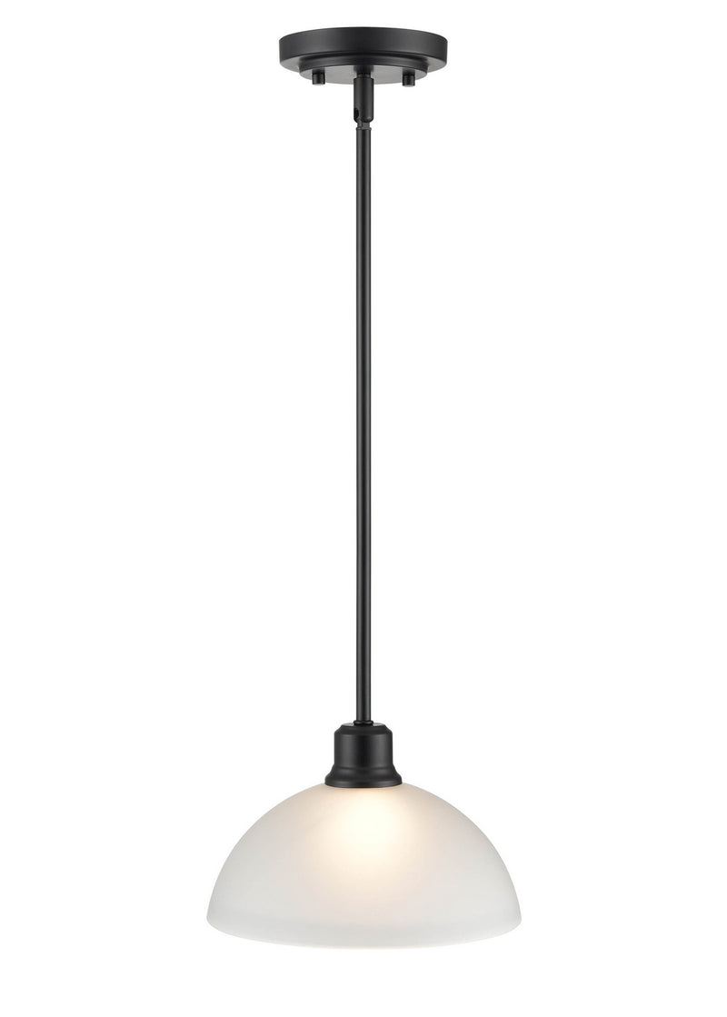 Millennium 2811-MB One Light Mini Pendant, Matte Black