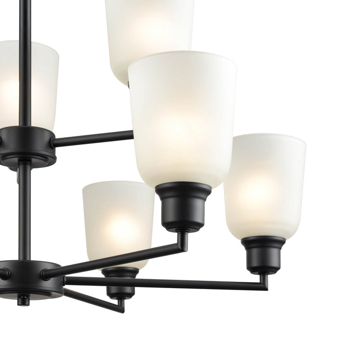 Millennium 2819-MB Nine Light Chandelier, Matte Black