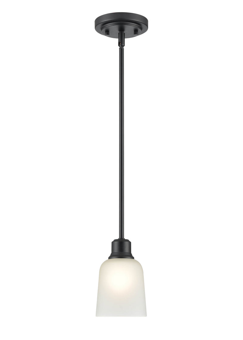 Millennium 2821-MB One Light Mini Pendant, Matte Black