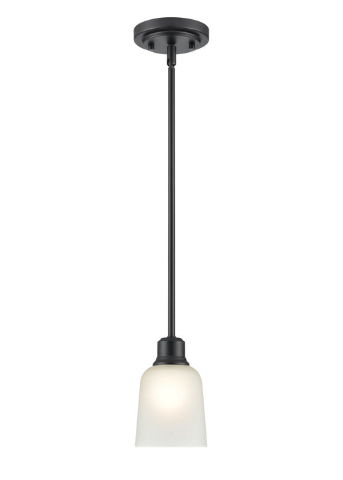 Millennium 2821-MB One Light Mini Pendant, Matte Black