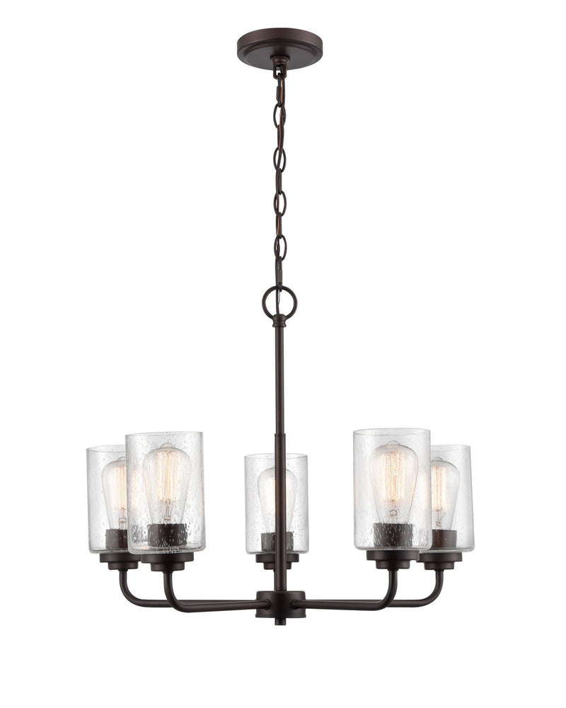 Millennium 9605-RBZ Five Light Chandelier, Rubbed Bronze