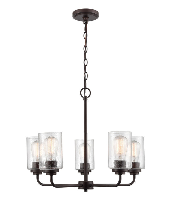 Millennium 9605-RBZ Five Light Chandelier, Rubbed Bronze