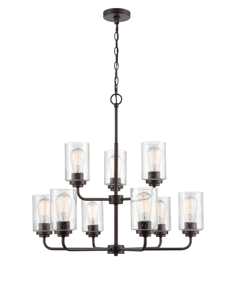 Millennium 9609-RBZ Nine Light Chandelier, Rubbed Bronze