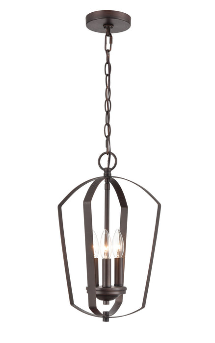 Millennium 9823-RBZ Three Light Pendant, Rubbed Bronze