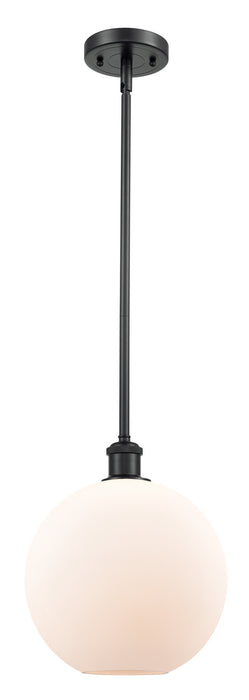Innovations 516-1S-BK-G121-10 One Light Mini Pendant, Matte Black