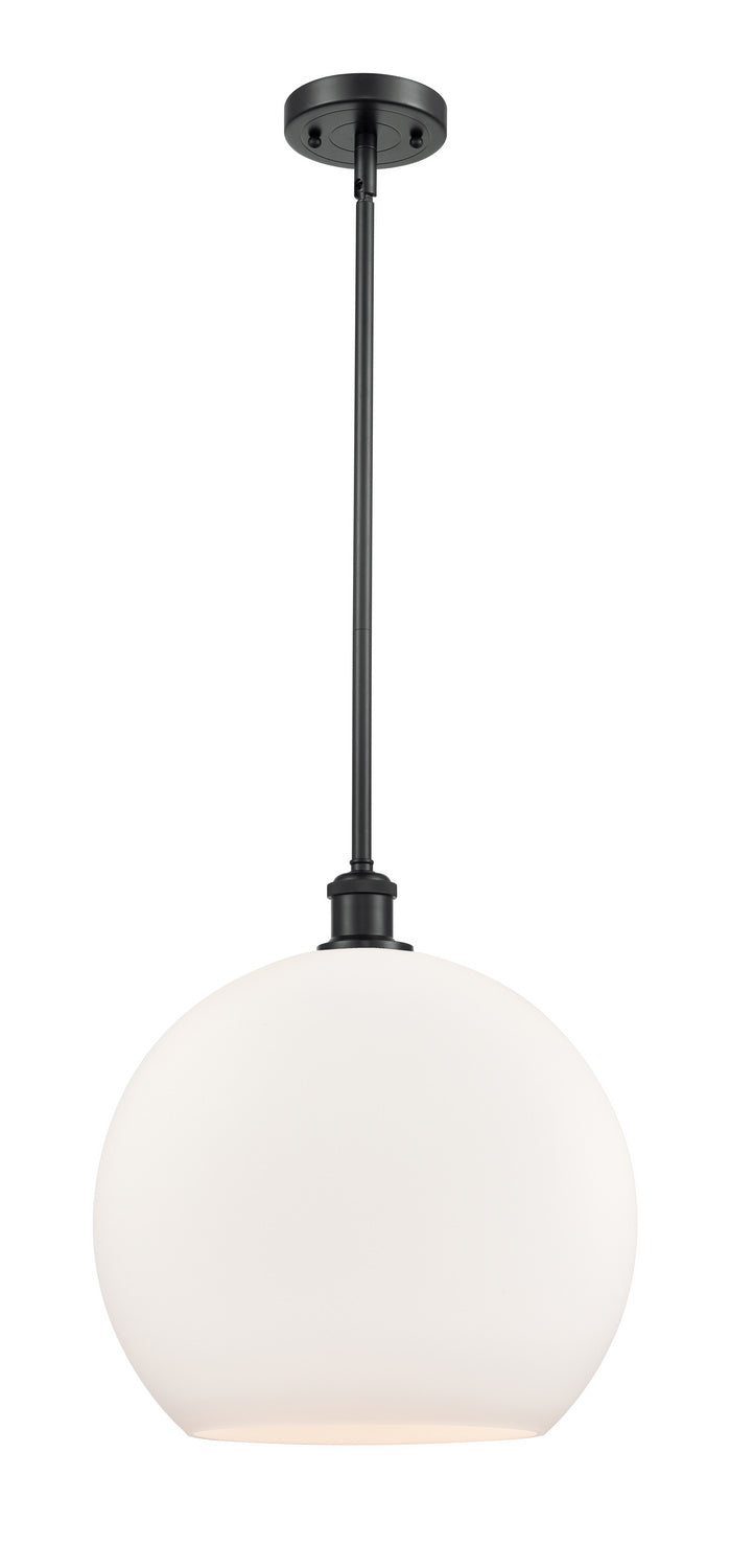 Innovations 516-1S-BK-G121-14 One Light Pendant, Matte Black