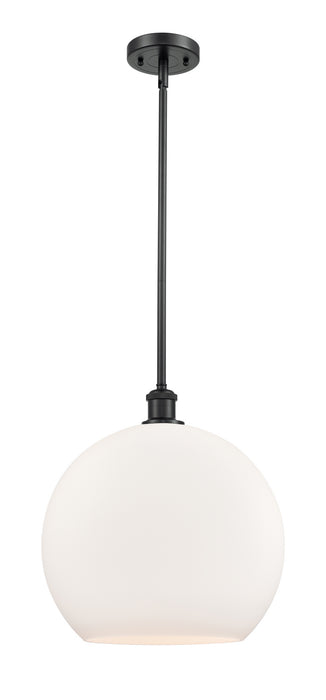 Innovations 516-1S-BK-G121-14-LED LED Pendant, Matte Black