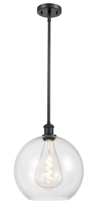 Innovations 516-1S-BK-G122-12 One Light Mini Pendant, Matte Black