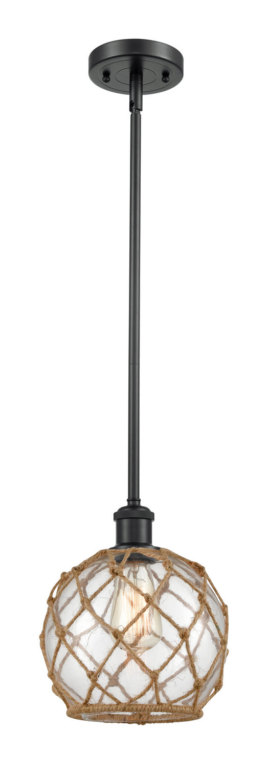 Innovations 516-1S-BK-G122-8RB-LED LED Mini Pendant, Matte Black