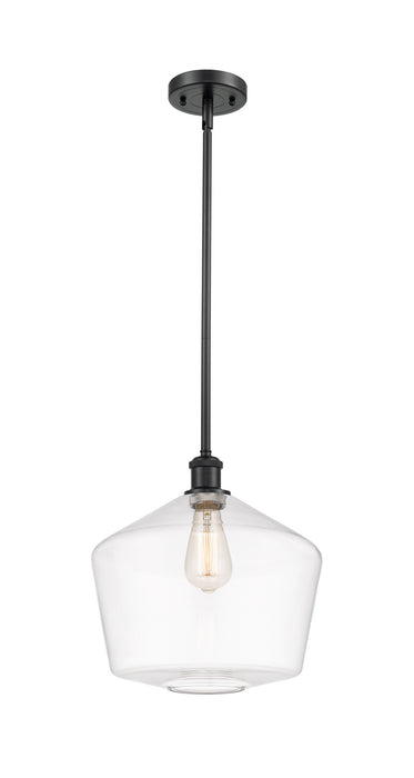 Innovations 516-1S-BK-G652-12 One Light Mini Pendant, Matte Black