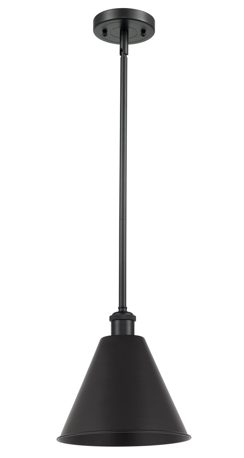 Innovations 516-1S-BK-MBC-12-BK One Light Pendant, Matte Black