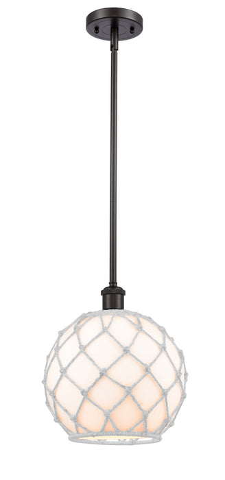 Innovations 516-1S-OB-G121-10RW One Light Mini Pendant, Oil Rubbed Bronze