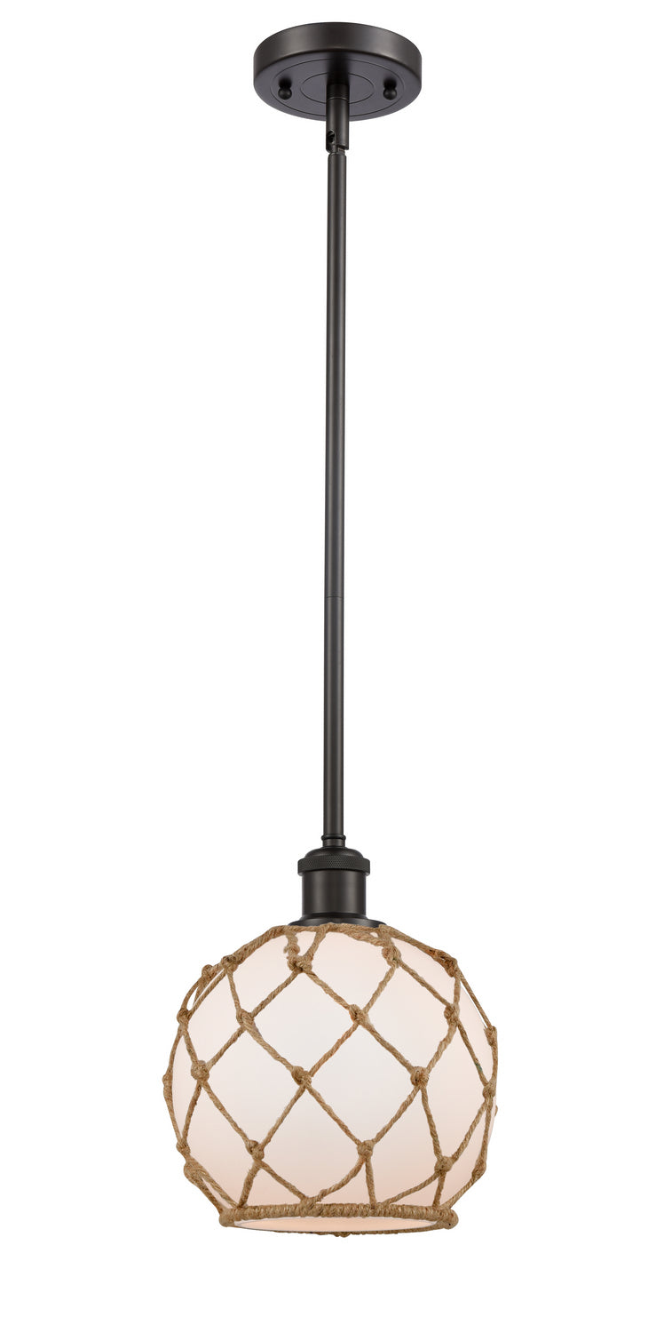 Innovations 516-1S-OB-G121-8RB One Light Mini Pendant, Oil Rubbed Bronze