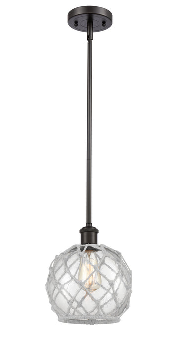 Innovations 516-1S-OB-G122-8RW One Light Mini Pendant, Oil Rubbed Bronze
