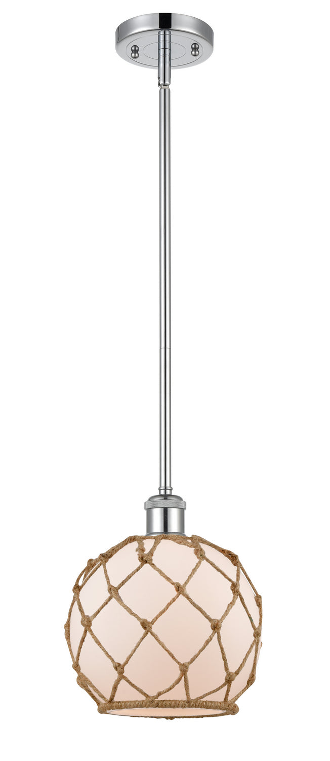 Innovations 516-1S-PC-G121-8RB One Light Mini Pendant, Polished Chrome