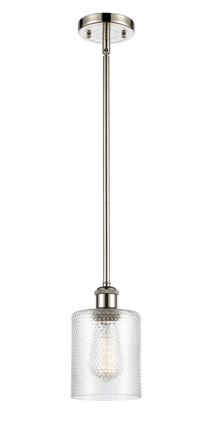 Innovations 516-1S-PN-G112 One Light Mini Pendant, Polished Nickel