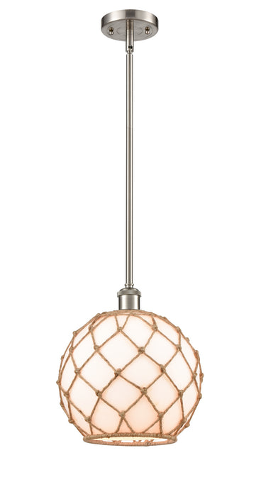 Innovations 516-1S-SN-G121-10RB One Light Mini Pendant, Brushed Satin Nickel