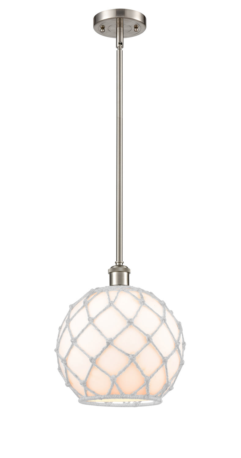 Innovations 516-1S-SN-G121-10RW One Light Mini Pendant, Brushed Satin Nickel