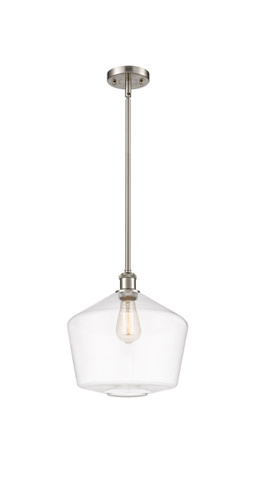 Innovations 516-1S-SN-G652-12 One Light Mini Pendant, Brushed Satin Nickel