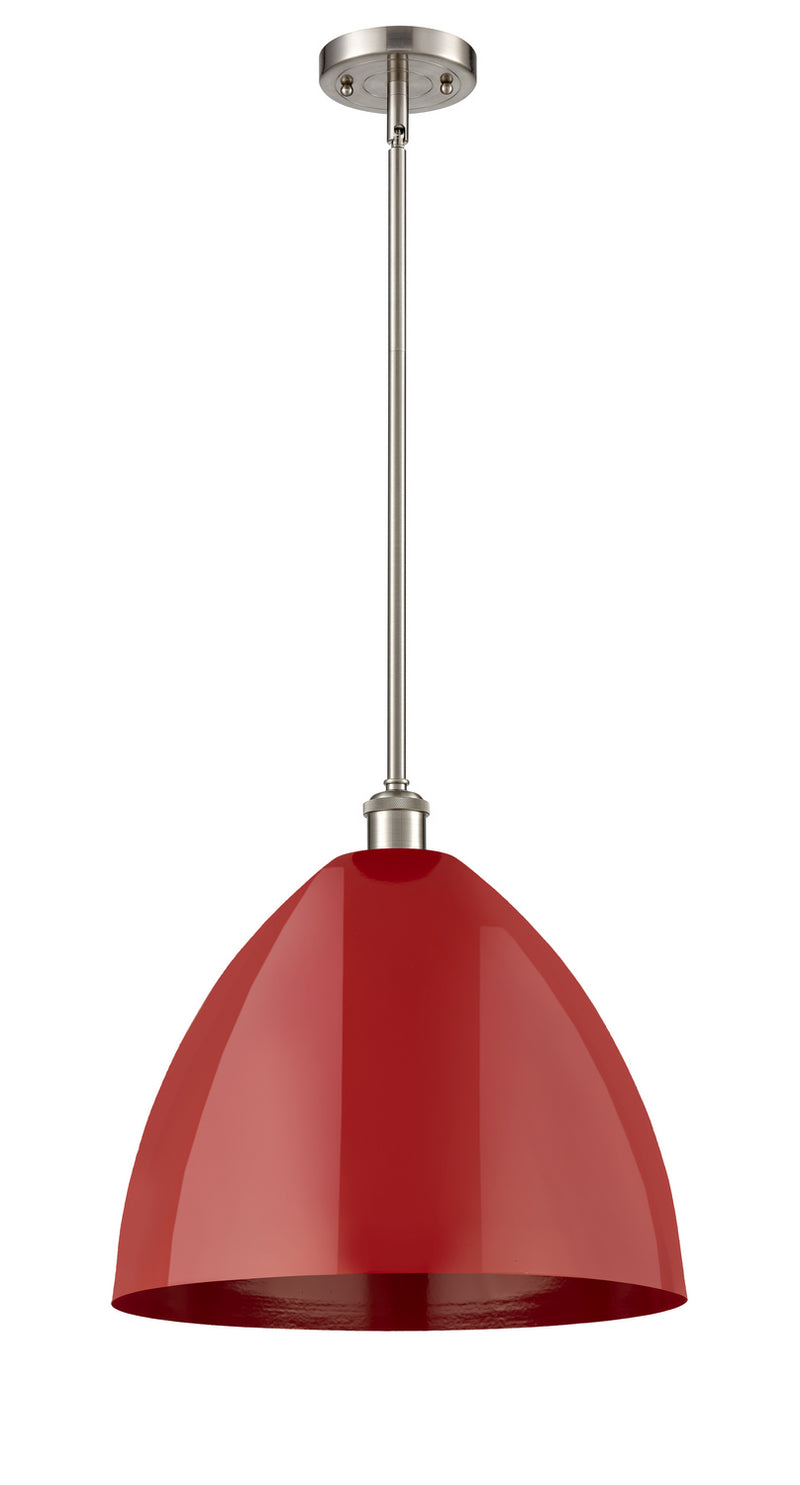Innovations 516-1S-SN-MBD-16-RD-LED LED Pendant, Brushed Satin Nickel
