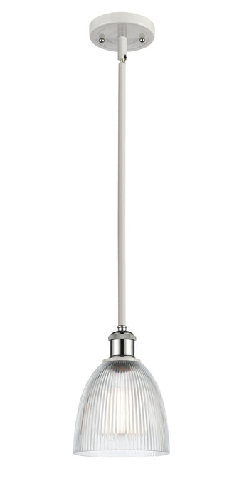 Innovations 516-1S-WPC-G382-LED LED Mini Pendant, White Polished Chrome