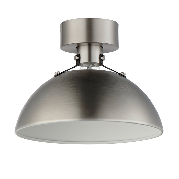 Maxim 12040SN One Light Flush Mount, Satin Nickel