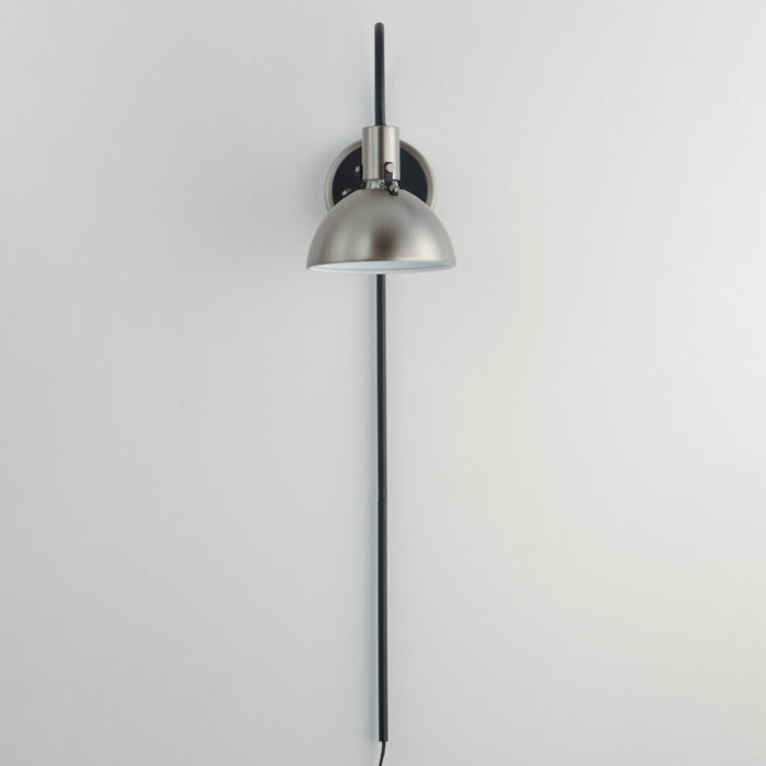 Maxim 12041SN One Light Wall Sconce, Satin Nickel