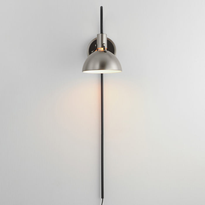 Maxim 12041SN One Light Wall Sconce, Satin Nickel